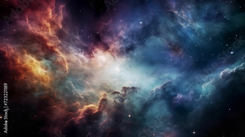 Galaxy space nebula clouds that paint the universe with ethereal colors.