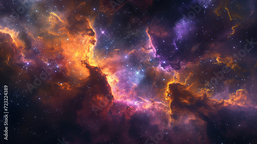 An artistic interpretation of a nebula.