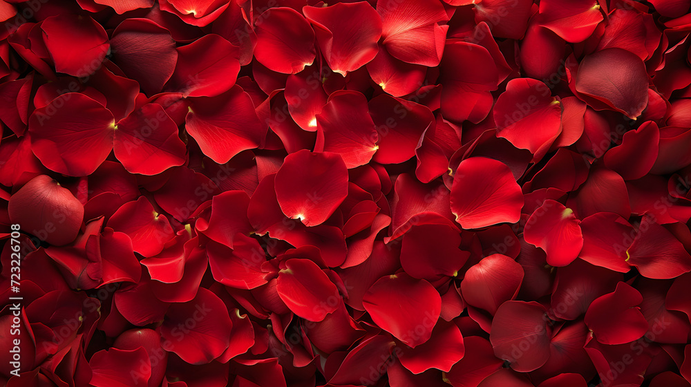 Background of beautiful red rose petals