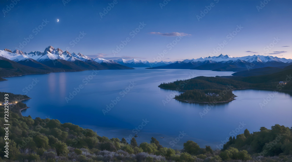 lake in the mountains