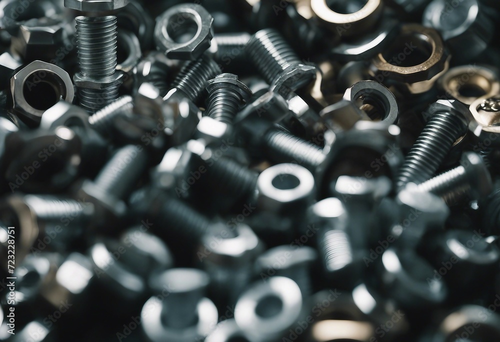 Metal bolts nuts and washers Fasteners equipment Hardware tools Different types of nuts bolts and sc Metal bolts nuts and washers Fasteners equipment Hardware tools Different types of nuts bolts and sc