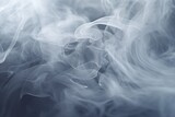 Close-up view of smoke on a black background. Can be used for various purposes