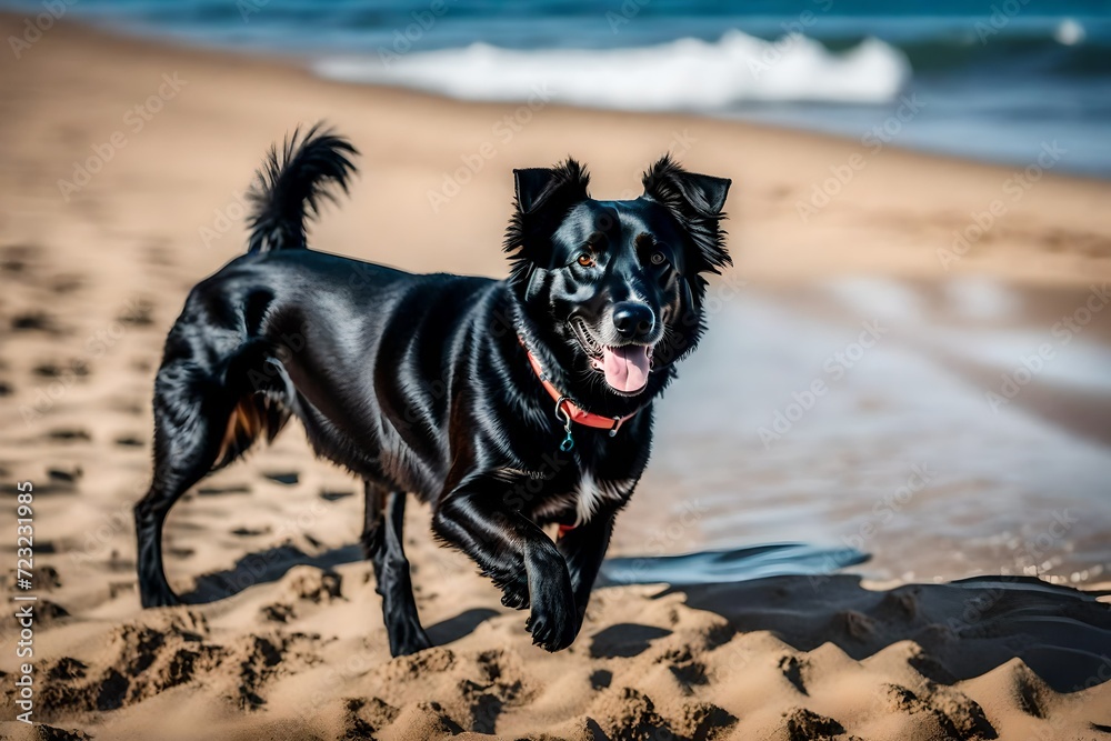 dog on the beach dog on the beach