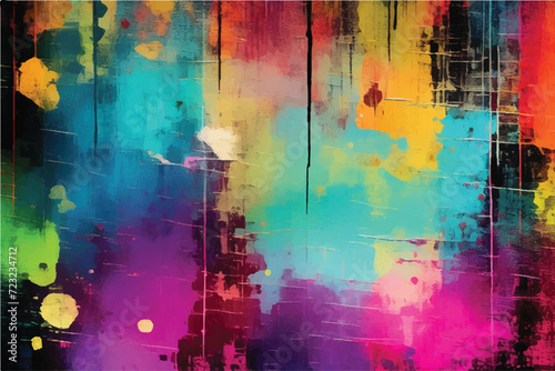 Colorful Grunge Background. Grunge background with paint splashes.