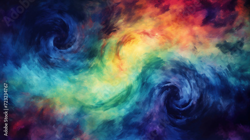 Colorful cosmic spectrum, celestial wallpaper background