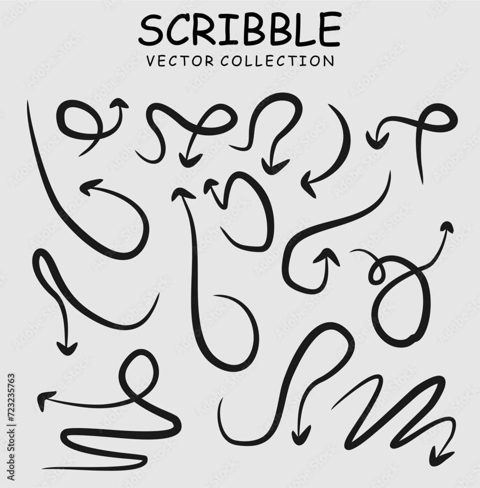 Collection hand drawn arrows. Set simple arrows isolated. Arrow mark icons. Arrow paint, stock vector eps. Collection hand drawn arrows. Set simple arrows isolated. Arrow mark icons. Arrow paint, stock vector eps.