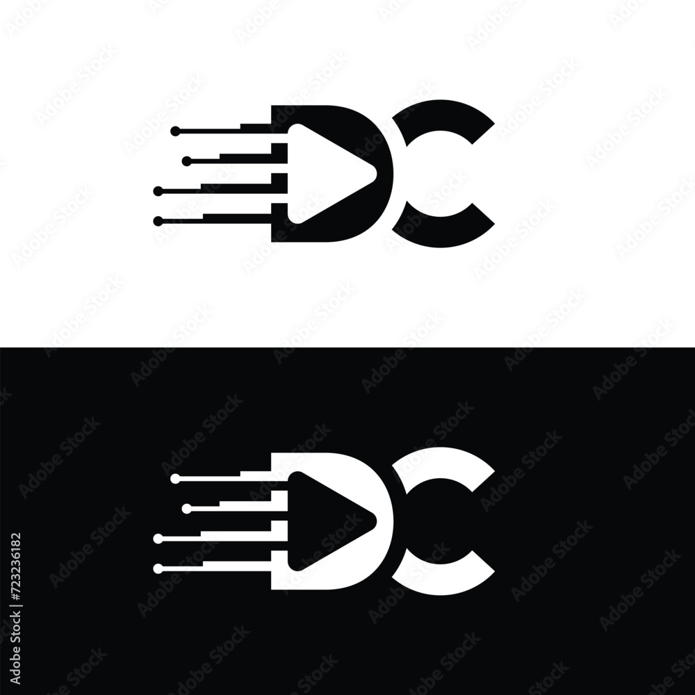 Monogram DC Letter Logo Design. Usable for Business Logo. Logo Element Monogram DC Letter Logo Design. Usable for Business Logo. Logo Element