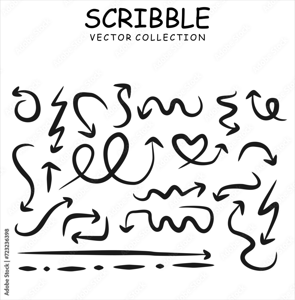 Collection hand drawn arrows. Set simple arrows isolated. Arrow mark icons. Arrow paint, stock vector eps. Collection hand drawn arrows. Set simple arrows isolated. Arrow mark icons. Arrow paint, stock vector eps.