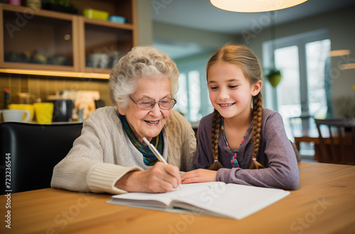 Generational Bonding Over Homework