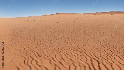 Dry ground textures in desert