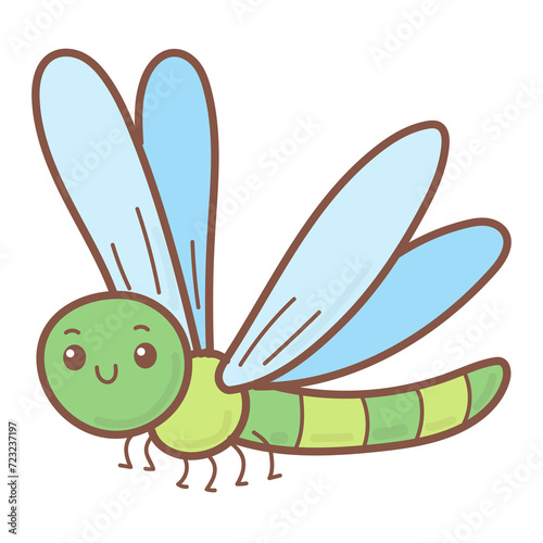 dragonfly doodle cartoon