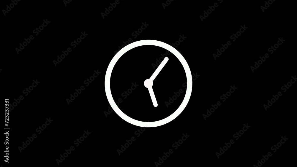 Analog wall clock icon illustration background Analog wall clock icon illustration background