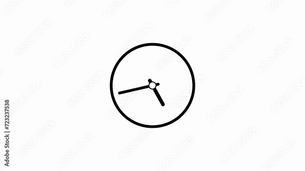 Abstract technology wall clock icon illustration background. Abstract technology wall clock icon illustration background.
