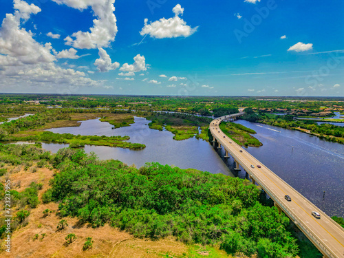 Manatee River and Fort Hammer Bridge photo