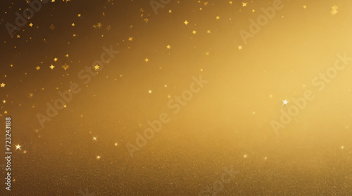 Gold funkelnde Lichter festlicher Hintergrund mit Textur. Abstrakte Weihnachten funkelten helles Bokeh, defokussiert und fallende Sterne. Winterkarte oder Einladung photo