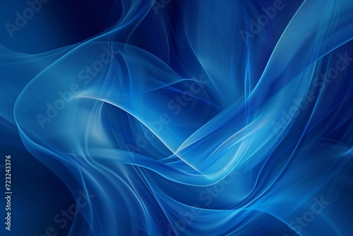 abstract blue background with smooth shining lines