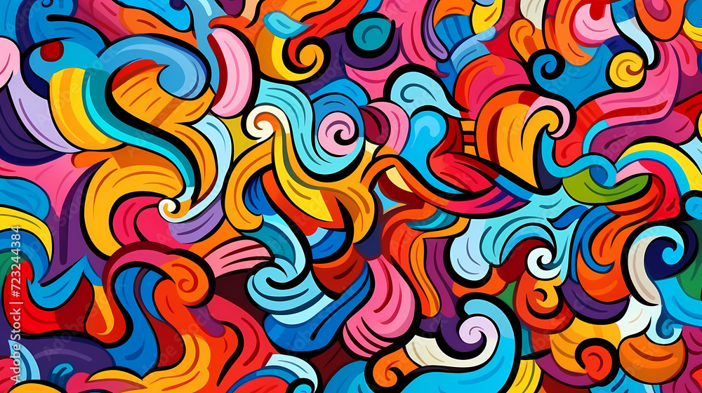 Abstract seamless doodle background, artistic background Abstract seamless doodle background, artistic background