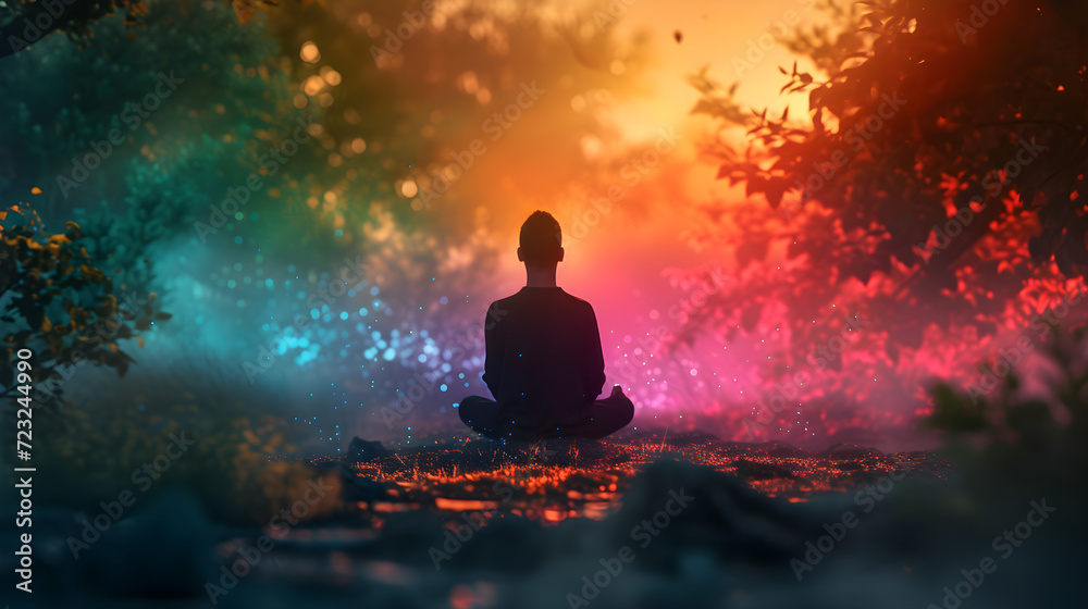 spiritual experience, calm, colorful