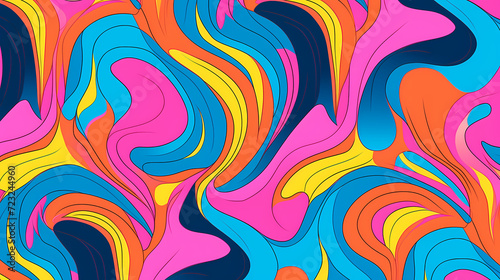 Abstract seamless doodle background, artistic background