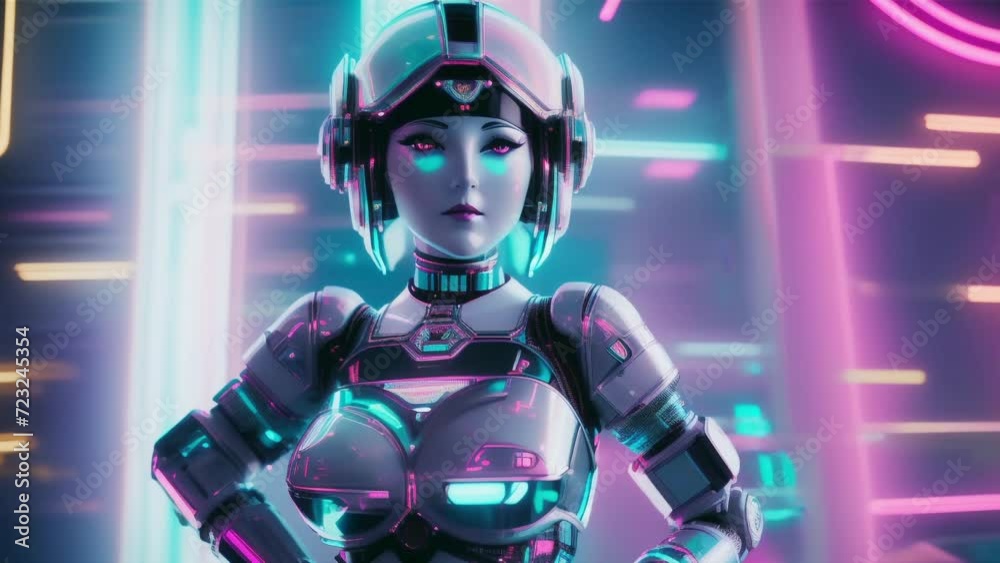 futuristic woman robot futuristic woman robot