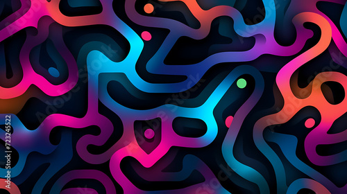 Abstract seamless doodle background, artistic background