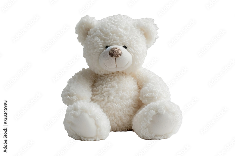 Oso de peluche blanco aislado Oso de peluche blanco aislado