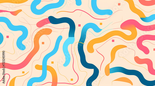 Abstract seamless doodle background, artistic background