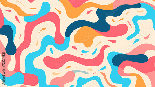 Abstract seamless doodle background, artistic background