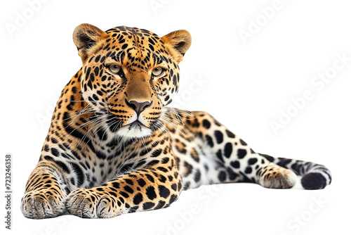 Leopardo aislado photo