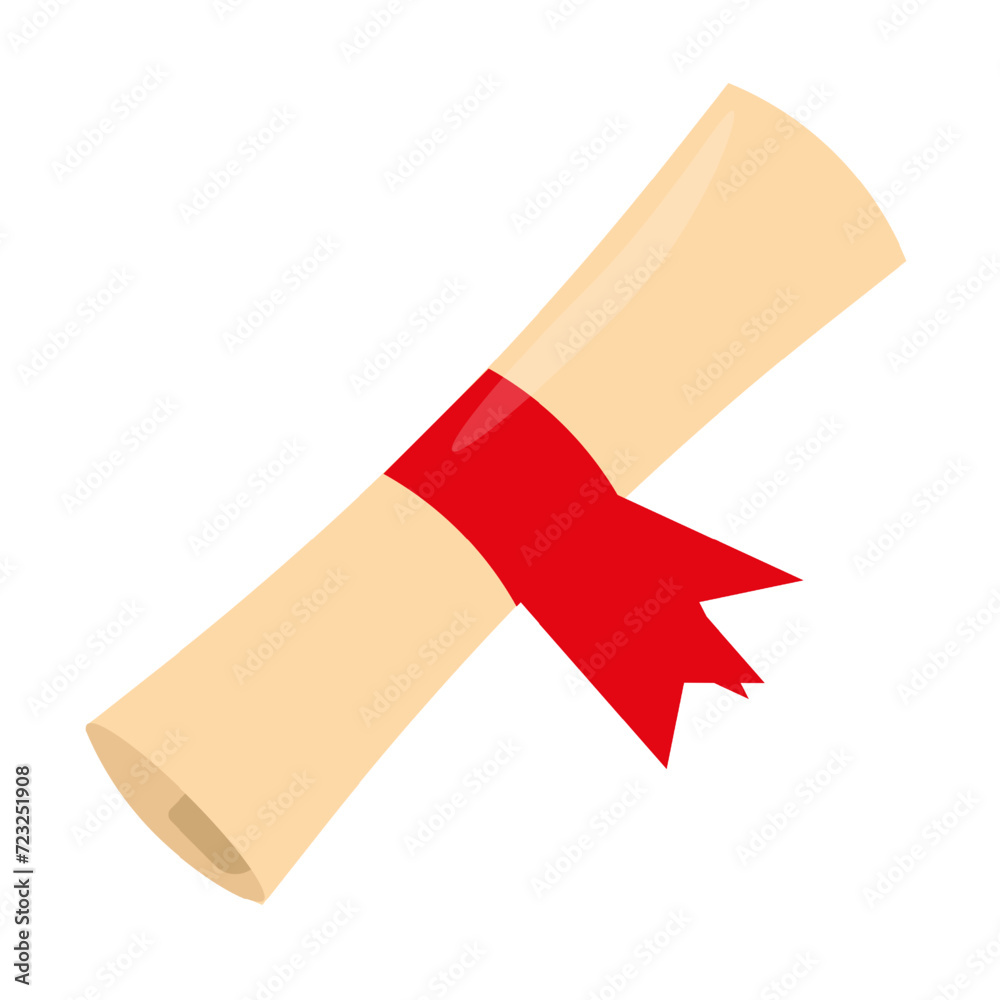 Scroll with ribbon line icon. Papyrus, parchment, letter, document, roll, paper, bundle, report, Egypt, manuscript. Vector icon for business and advertising Scroll with ribbon line icon. Papyrus, parchment, letter, document, roll, paper, bundle, report, Egypt, manuscript. Vector icon for business and advertising