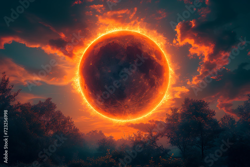 Solar Eclipse backgraund