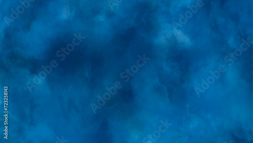 Abstract Blue Watercolor Background Painting. Abstract blue watercolor illustration banner  wallpaper