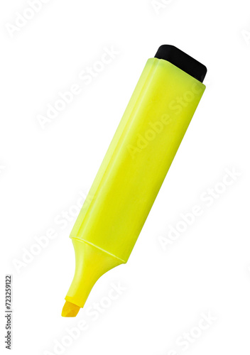 Yellow highlighter. Transparent PNG photo