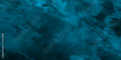 Abstract blue smoke on black background  old style dark blue grunge texture  brush painted blue background used in weeding card  cover  graphics design and web design.