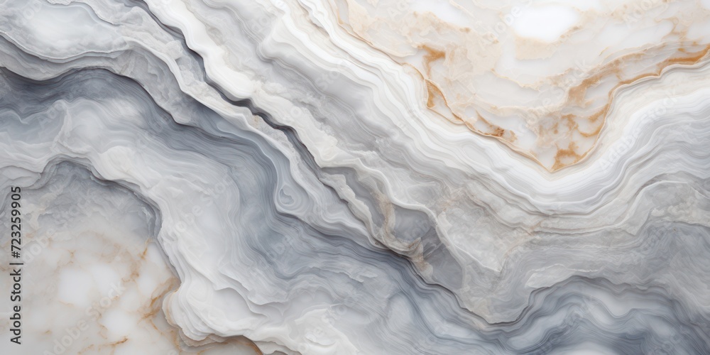 Fototapeta premium White curly marble texture background