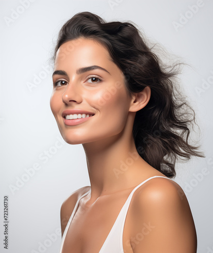 Smiling woman, beautiful professional portrait