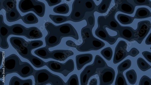 illustration animation waves with blue and black