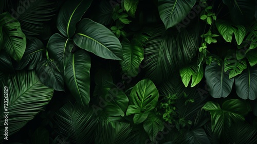 Tropical foliage background