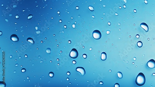 Water drops texture background, blue design
