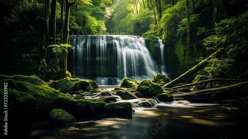 Waterfall in forest