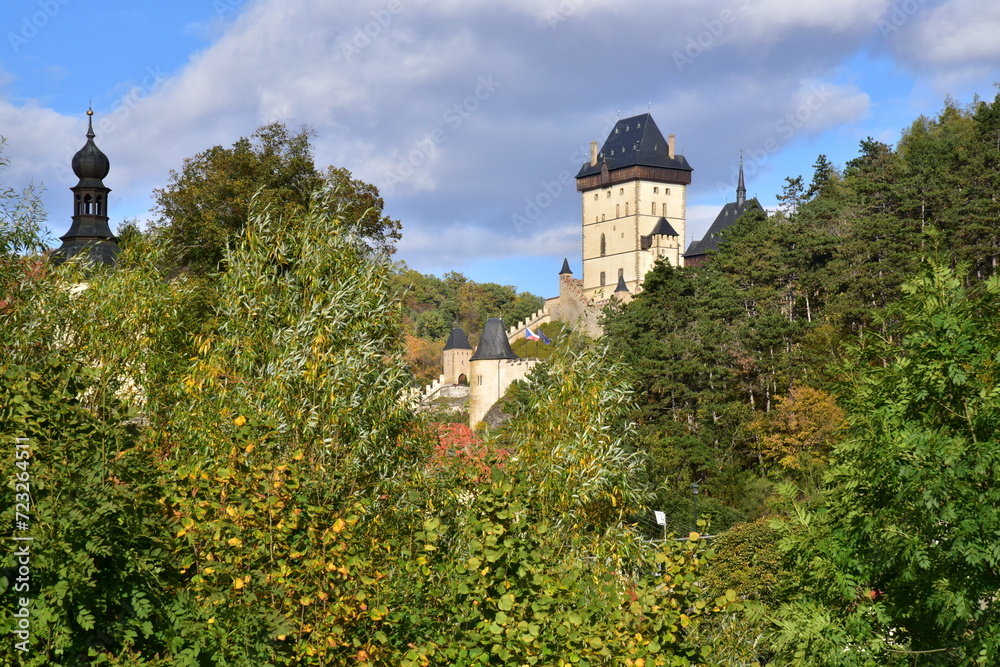 The most famous Czech castle Karlštejn, A special view of Karlštejn Castle