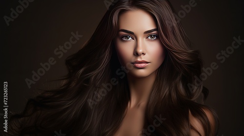Woman with beauty long brown hair. fashion model with long straight hair. fashion model posing .
pretty woman with long straight brown hair