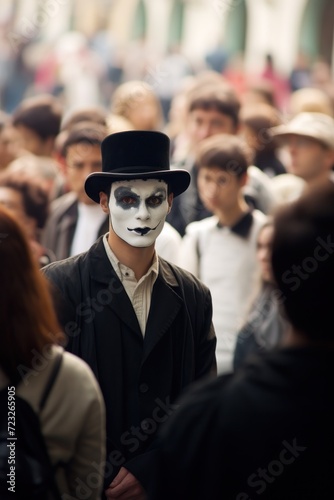 Mime in the crowd
