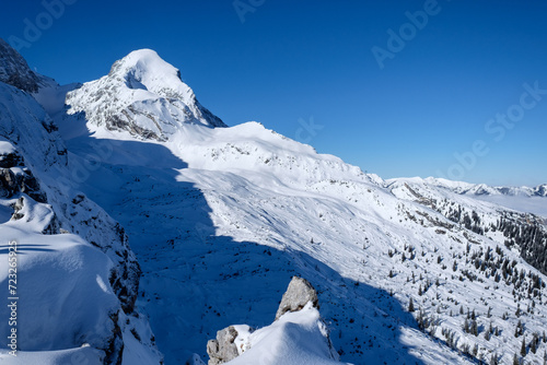 Alpine Winterlandschaft mit Alpspitze