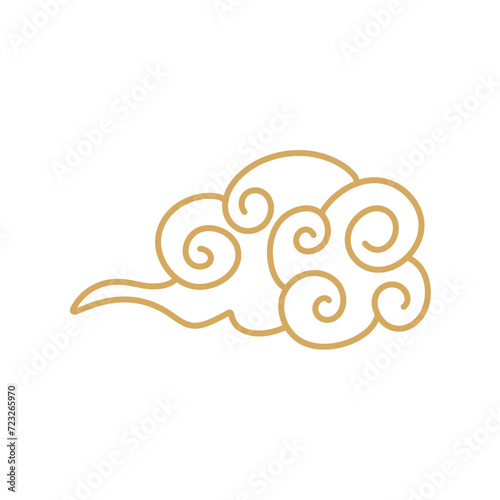 Hand drawn Chinese clouds 