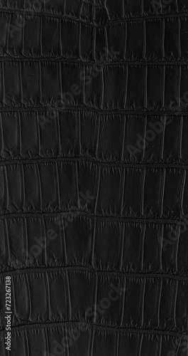 black crocodile leather texture (ID: 723267138)