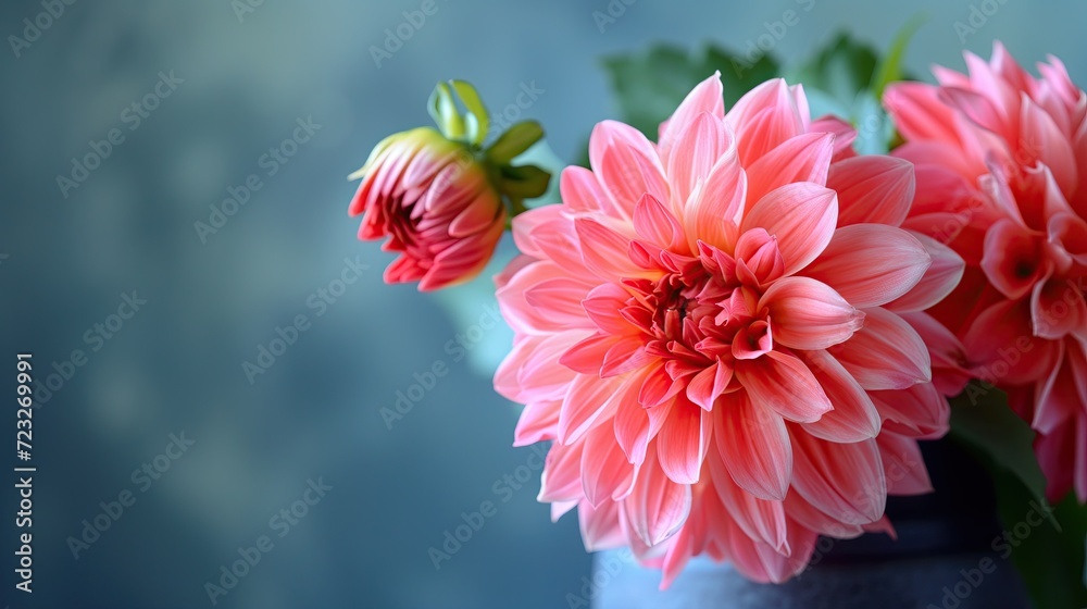 red dahlia flower in garden red dahlia flower in garden