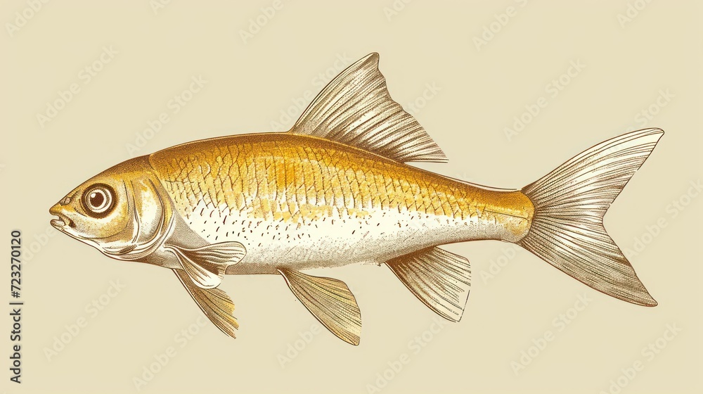  a drawing of a goldfish on a light beige background by corbi, via wikimo via wikimo via wikimo via wikimo via wikimo via wikimo.