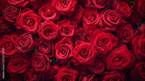 Red roses background  Valentine s Day concept