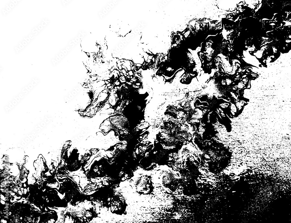 Obraz premium Rustic grunge texture with grain and stains. Abstract noise background. PNG graphic illustration with transparent background.